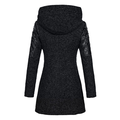 Winterjacke Damen Mit Kapuze | Lang Geschnitten Mit Reißverschluss