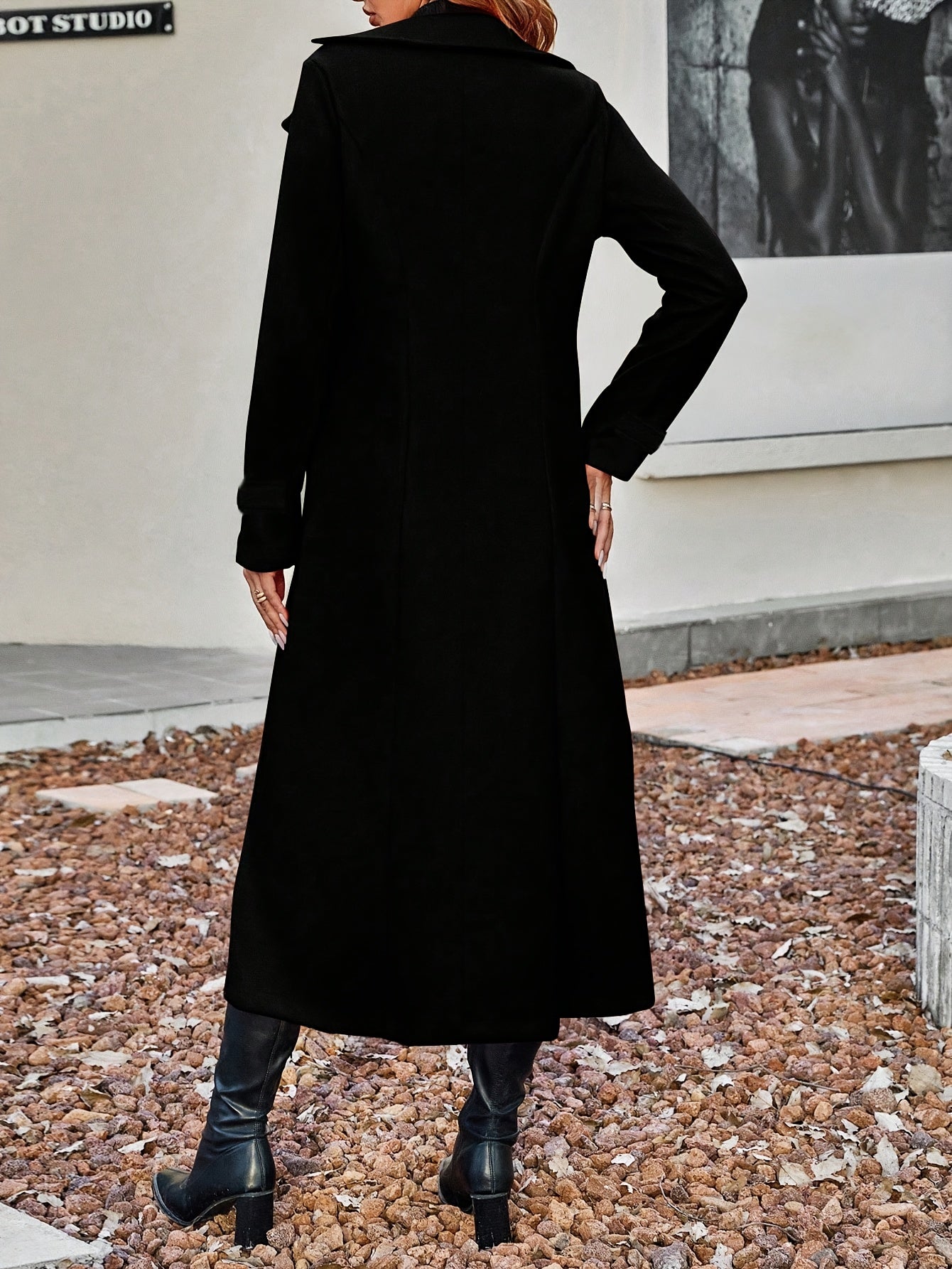 Damen Wintermantel mit Reverskragen - Warme Wollmischung für Eleganz & Komfort