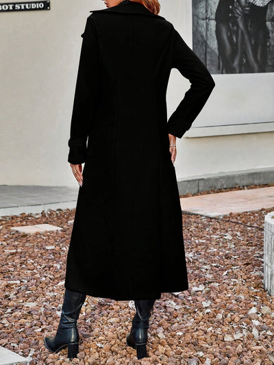Damen Wintermantel mit Reverskragen - Warme Wollmischung für Eleganz & Komfort