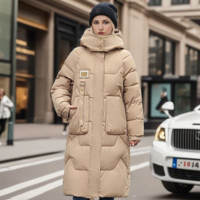 Damen Wintermantel mit abnehmbarer Kapuze - Warm & Wasserdicht