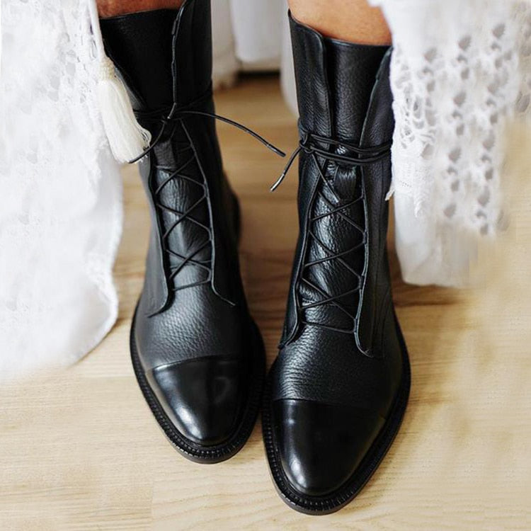 Damen Premium Komfort Stiefel mit Memory-Schaumpolsterung