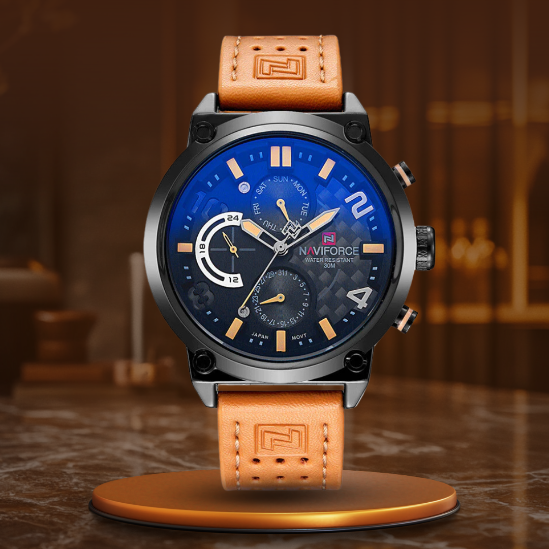 van Baerle® - Quarz-Datum-Uhr