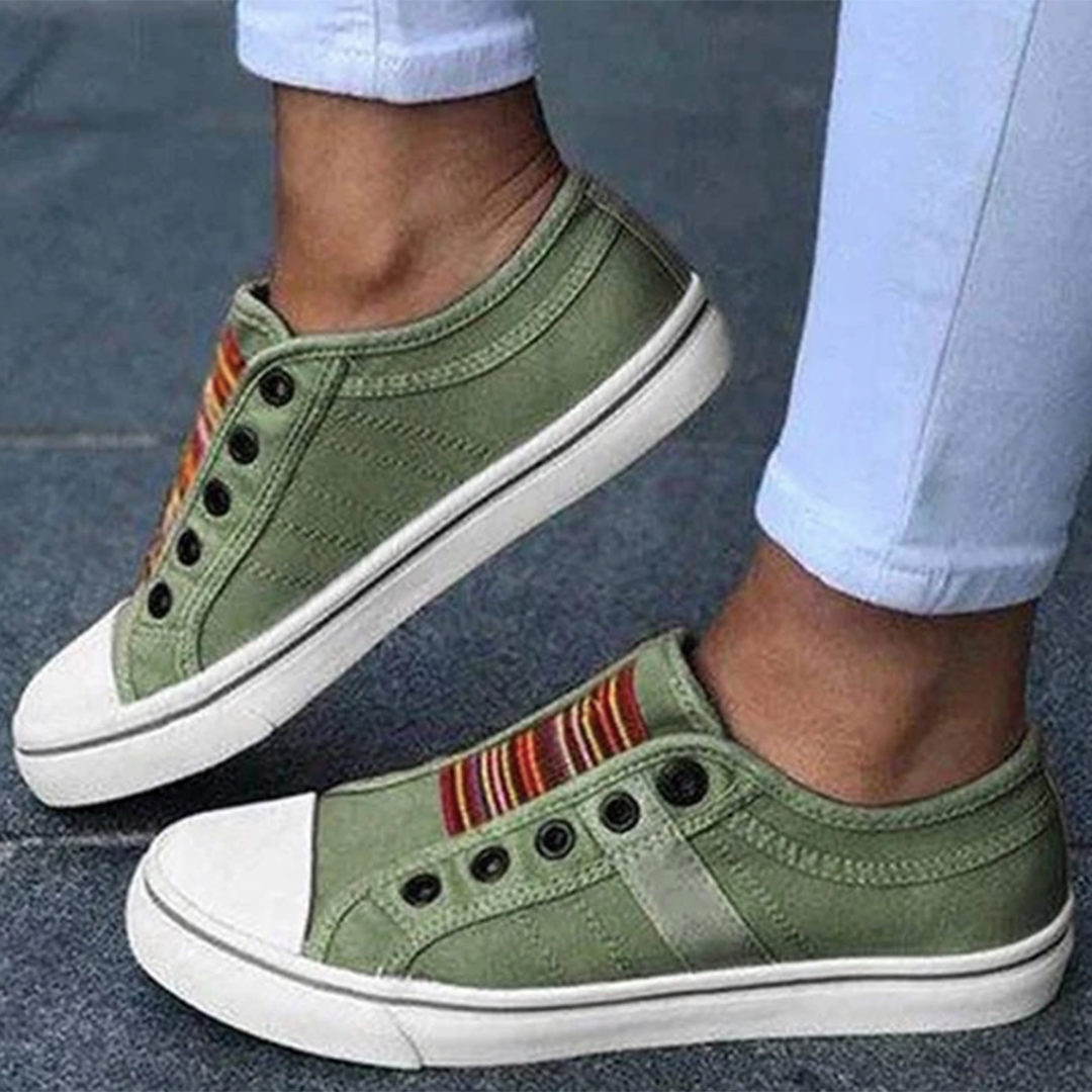 Damen Slip-On Sneaker Casual Leder