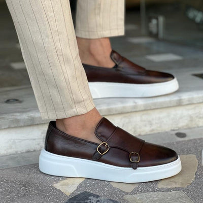 Herren Slip-On Ledermokassins Elegant