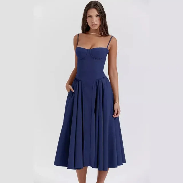 Alora™ – Damen Maxikleid Sommer Off-Shoulder Stil Bequem & Elegant