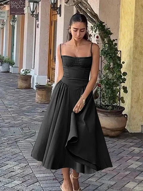 Alora™ – Damen Maxikleid Sommer Off-Shoulder Stil Bequem & Elegant