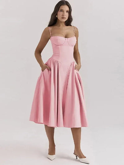 Alora™ – Damen Maxikleid Sommer Off-Shoulder Stil Bequem & Elegant