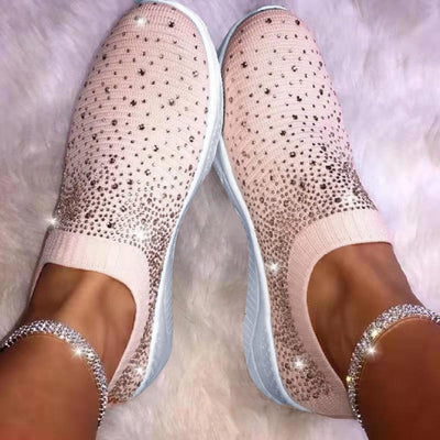 Fudus | Rhinestone Weiches Sohle Atmungsaktive Sneaker