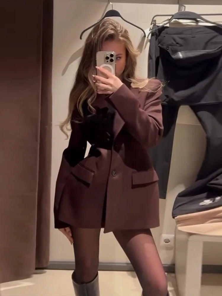 Blazer-Set mit Minirock | Klassisches Revers | Elegante Silhouette