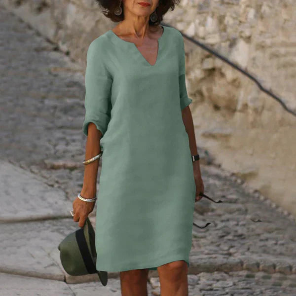 Wendy™ – Damen Kleid mit V-Ausschnitt