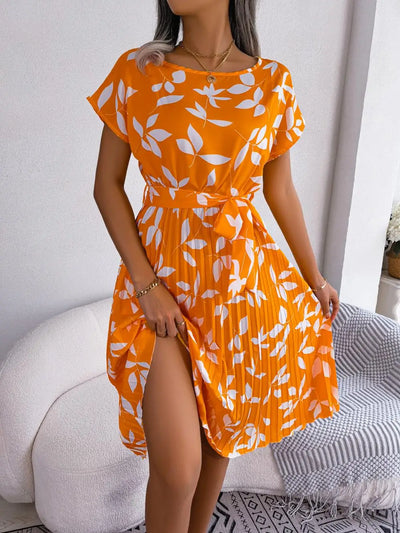 Liriane | Figurschmeichelndes Kleid mit Blumenmuster