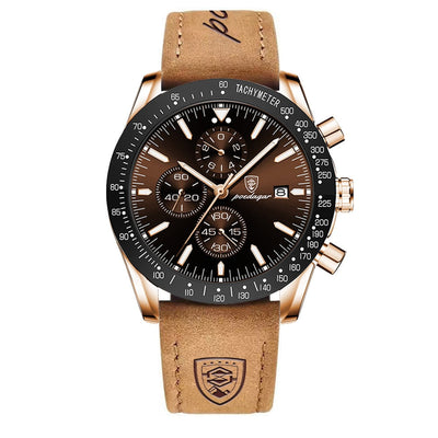 van Baerle® - Strahlendes Datum Chronograph Uhr