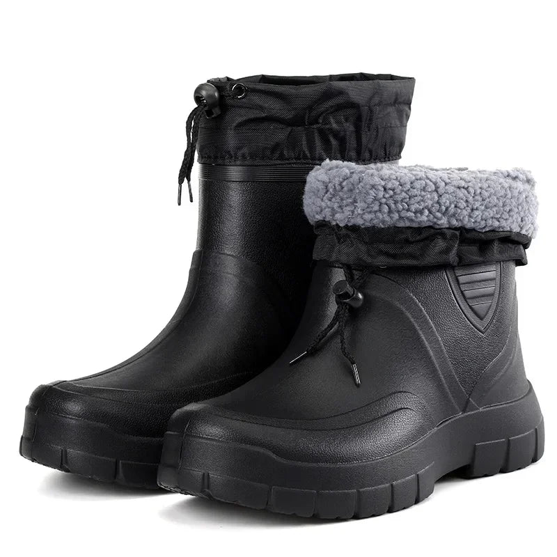 Wintergummistiefel | Gefütterter Umklappbarer Schaft