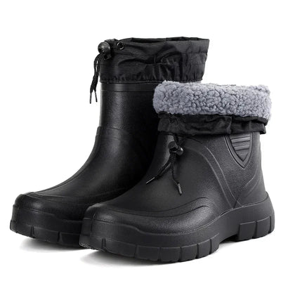 Wintergummistiefel | Gefütterter Umklappbarer Schaft