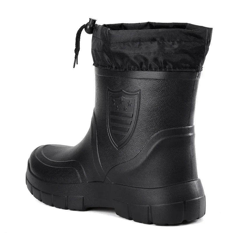 Wintergummistiefel | Gefütterter Umklappbarer Schaft