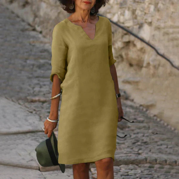 Wendy™ – Damen Kleid mit V-Ausschnitt