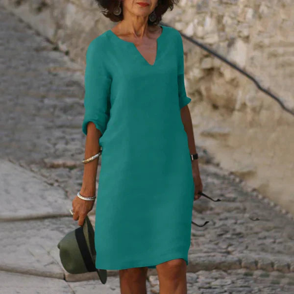Wendy™ – Damen Kleid mit V-Ausschnitt