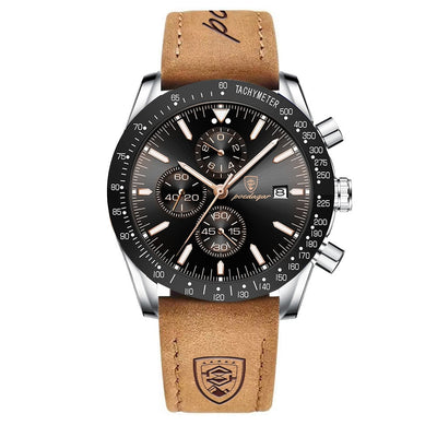 van Baerle® - Strahlendes Datum Chronograph Uhr