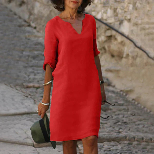 Wendy™ – Damen Kleid mit V-Ausschnitt