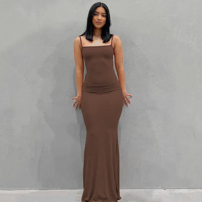 Vivara™ – Sexy Maxikleid mit Spaghettiträgern
