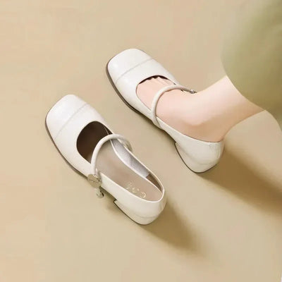 Victoria - Schicke Blockabsatz Pumps Damen