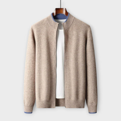 Levin - Sanfte Kaschmir Zip-Jacke