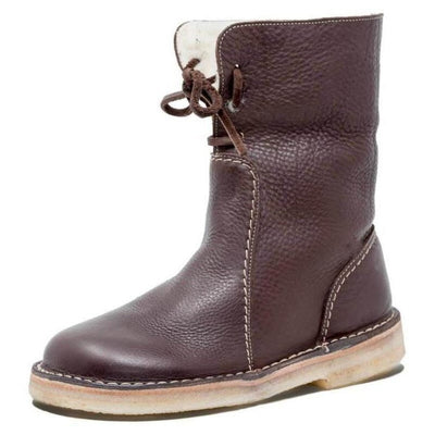 Alma - Gemütliche Stiefeletten mit Lammfellfutter für wärmende Wintertage | Warme und stylische Winterstiefeletten für Damen