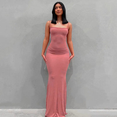Vivara™ – Sexy Maxikleid mit Spaghettiträgern