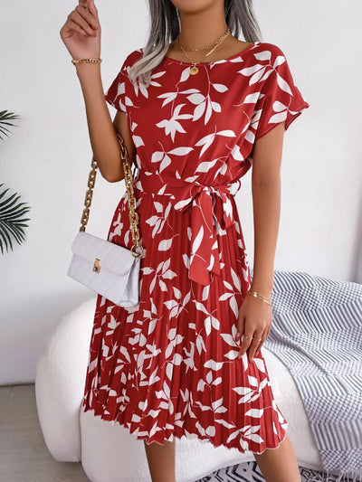 Liriane | Figurschmeichelndes Kleid mit Blumenmuster