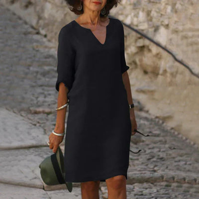 Wendy™ – Damen Kleid mit V-Ausschnitt