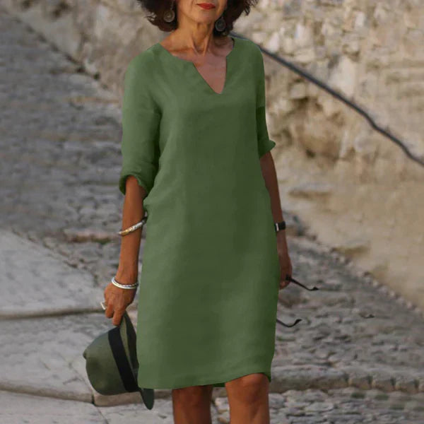 Wendy™ – Damen Kleid mit V-Ausschnitt