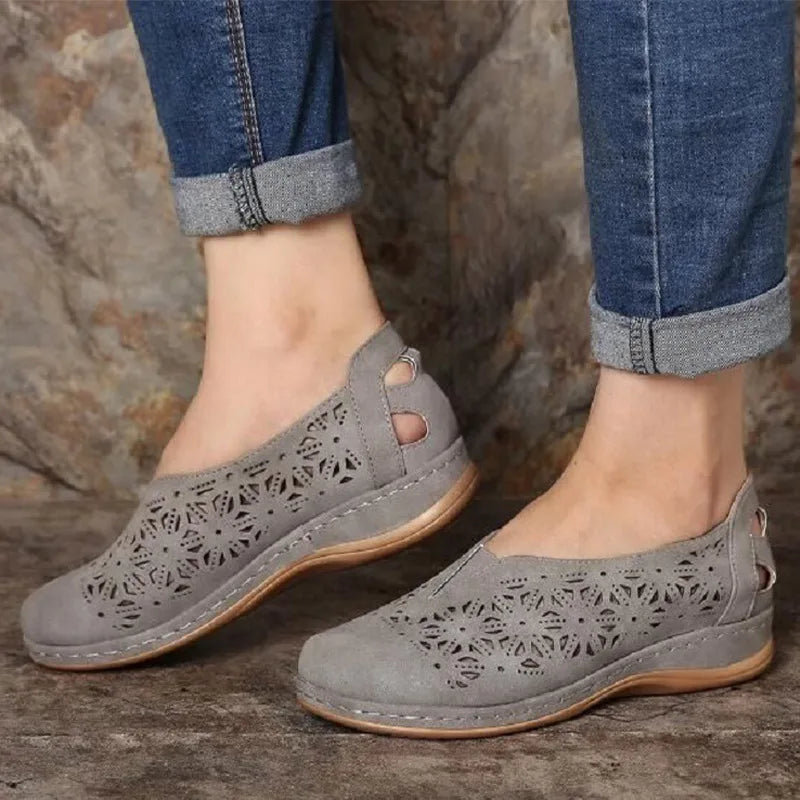 Edith - Trendige Perforierte Freizeitschuhe