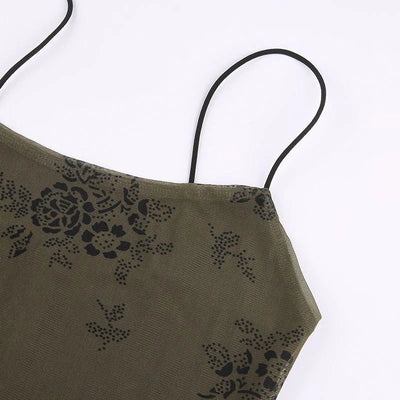 Bianca® | Vintage-Spitzenkleid mit Blumenmuster und transparentem Overlay