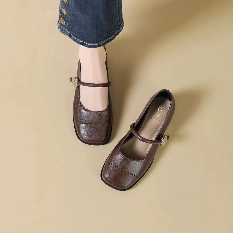 Victoria - Schicke Blockabsatz Pumps Damen