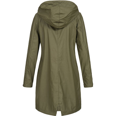 Wasserdichte Damen Regenjacke mit Kapuze – Leichter Mantel für Outdoor-Aktivitäten