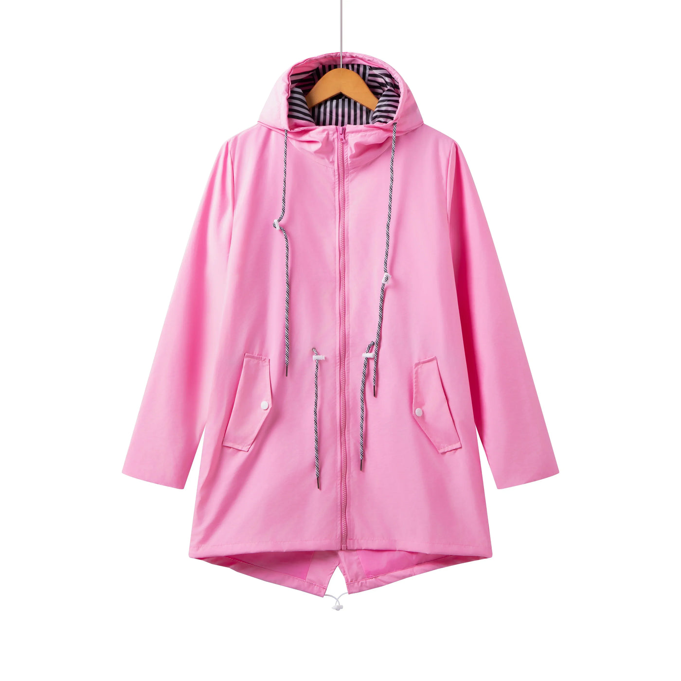 Damen Kapuze Wasserdichter Trenchcoat | Lässig