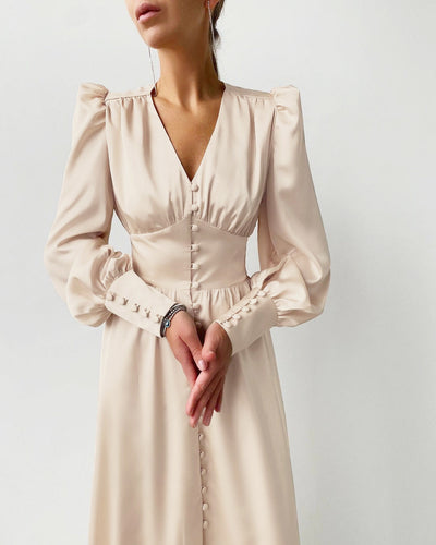 Arya™ – Damen Kleid aus Satin für Festliche Anlässe