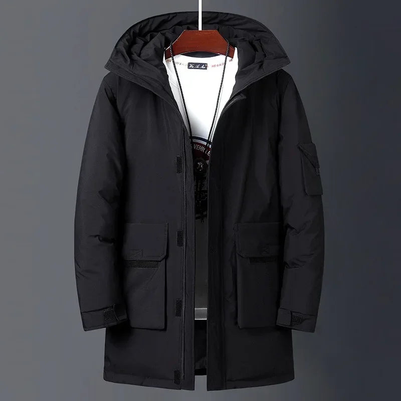 Utility-Kapuzenjacke für Männer mit mehreren Taschen