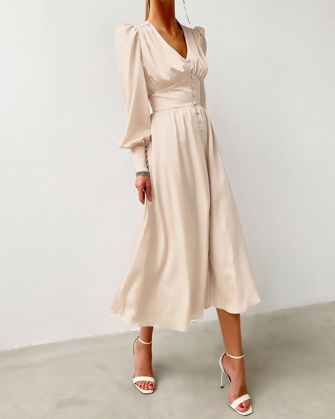 Arya™ – Damen Kleid aus Satin für Festliche Anlässe
