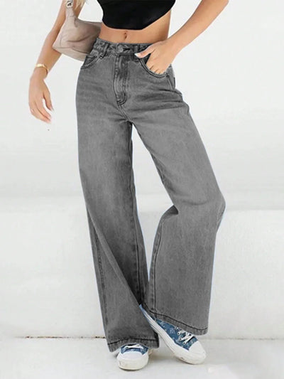 Damen Baggy Jeans | Hohe Taille