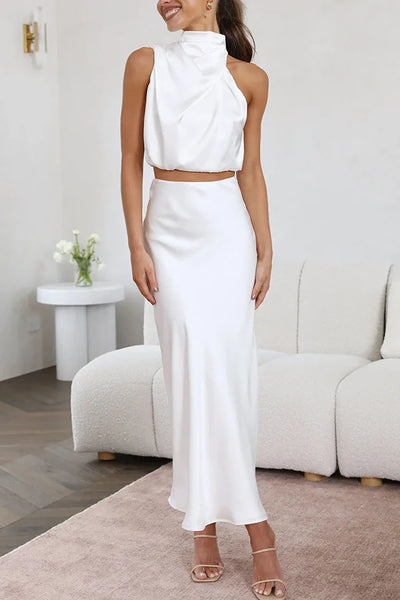 Deslie - Elegantes Maxikleid Set | Maxikleid Set | Zeitlos Sexy Kleid