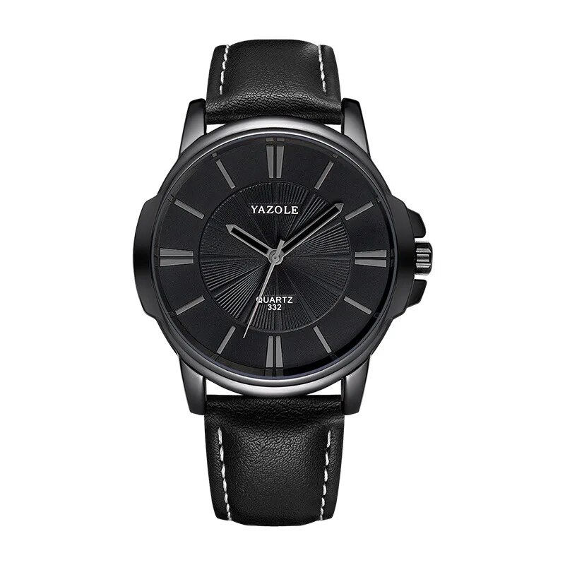 van Baerle® - Luxuriöse Blaues Glas Lederuhr