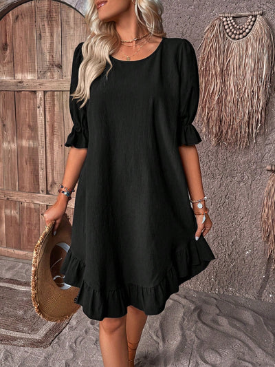 Sommerkleid mit Rüschen für Damen