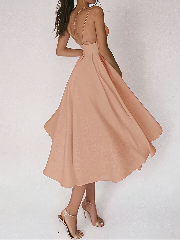 Charline™ – Damen Abendkleid Lang mit V-Ausschnitt Eleganz & Komfort