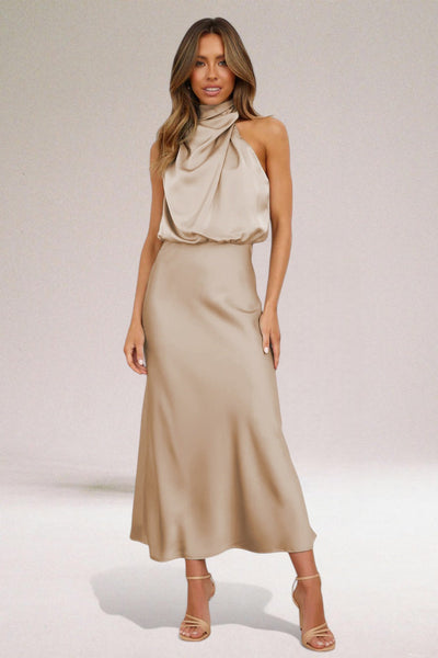 Elara™ | Glamouröse satinierte Kleid