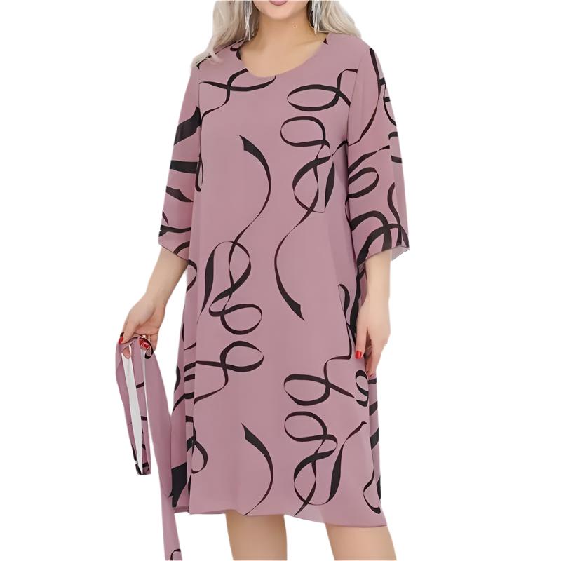 Elegante Lockere Midi-Kleid für Damen - Weich und Vielseitig