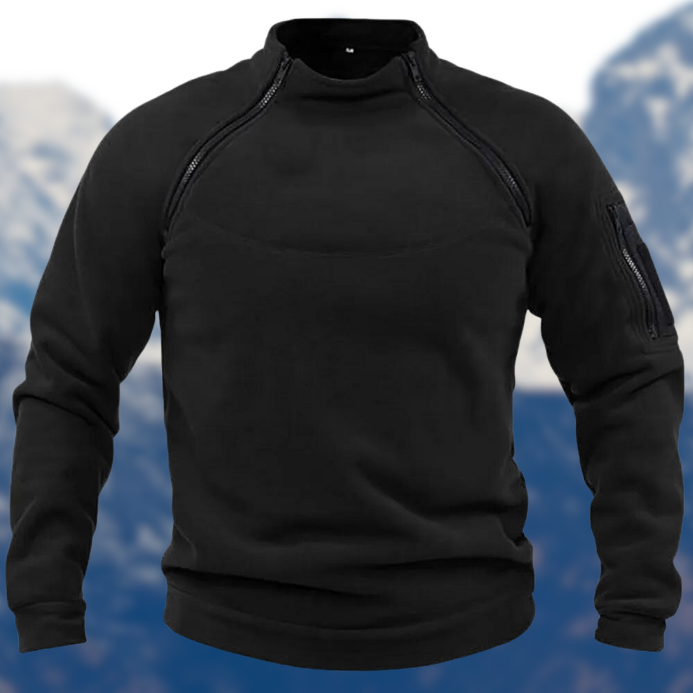 Taktischer Fleece-Pullover für Männer mit Reißverschlusstaschen