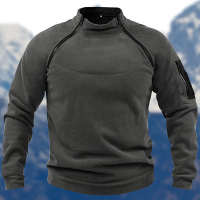 Taktischer Fleece-Pullover für Männer mit Reißverschlusstaschen