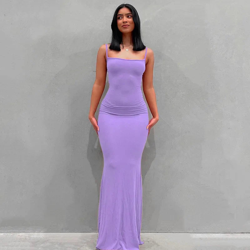 Vivara™ – Sexy Maxikleid mit Spaghettiträgern