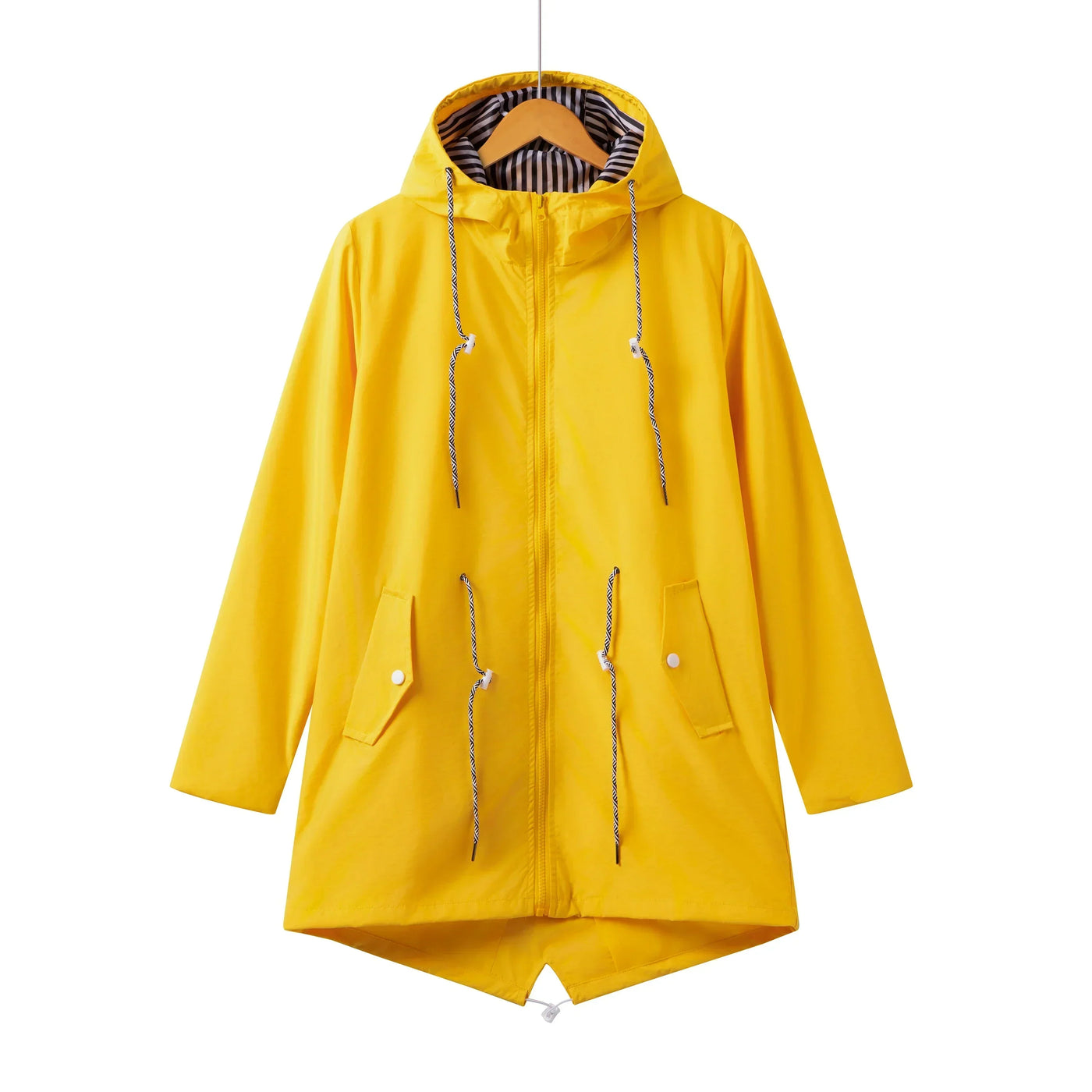 Damen Kapuze Wasserdichter Trenchcoat | Lässig